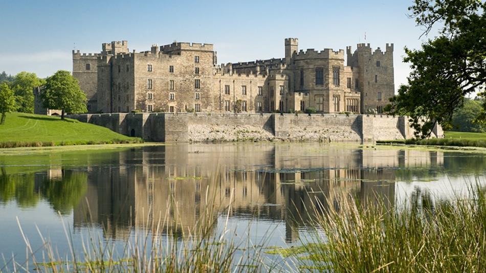 Raby Castle grounds with stunning lake