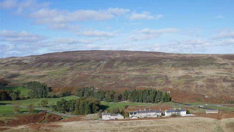 View over Belle View Cottage near Frosterley Weardale