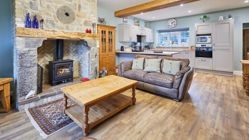 Lounge / Kitchen at Butterfly Cottage