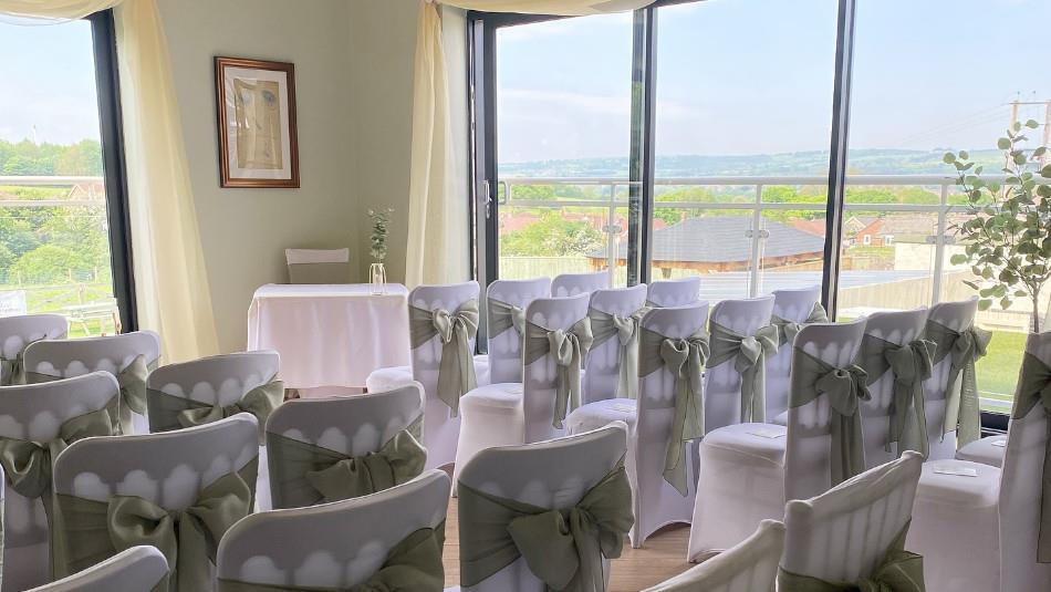 Wedding room with views