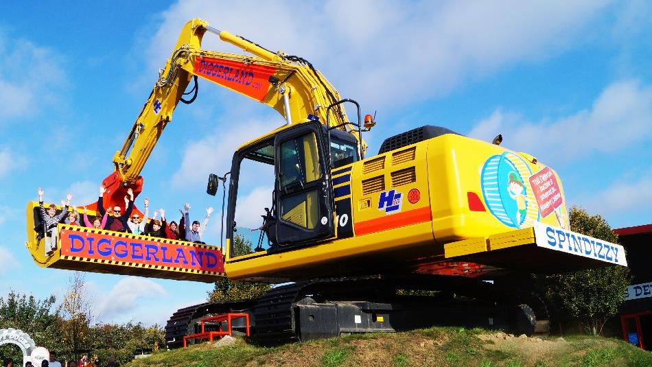 Spindizzy attraction at Diggerland Durham