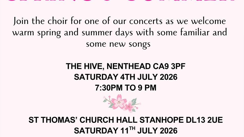 Choir Concerts - Weardale Community Choir