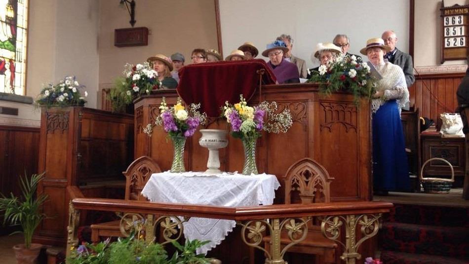 Choir performing at Beamish, The Living Museum of The North
