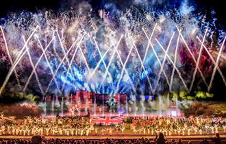 Grand Finale all cast of Kynren view from the tribune