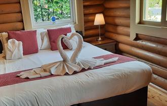 Double bedroom at Housesteads Lodge