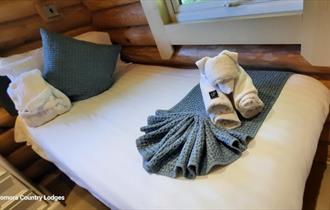 Single bed at St Ebba Lodge