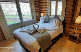 Double bedroom at Vindolanda Lodge