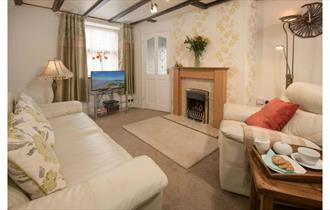 Living Room at Corner Cottage Wolsingham