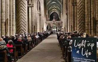 The Light up a Life service at Durham Cathedral