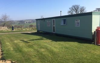 Exterior of the caravan