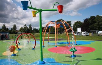 Play area at Chester-le-Street Riverside Park Splash Pad