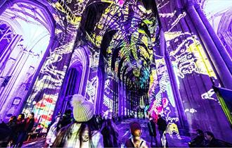 Image of a cathedral vibrantly lit - Science by Luxmuralis.
