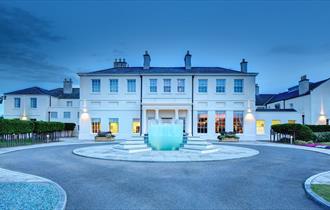 Seaham Hall and Serenity Spa exterior fountain