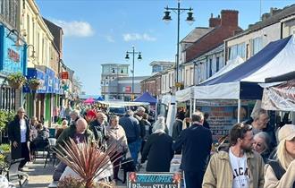 Shoppers on Church Street, Seaham at Seaham Seaside Market