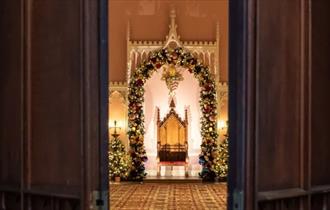 The decorated Throne Room at Auckland Palace