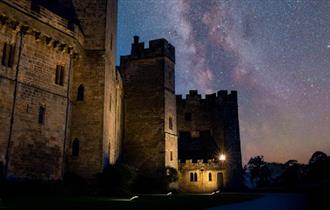 Stars over Raby Castle.