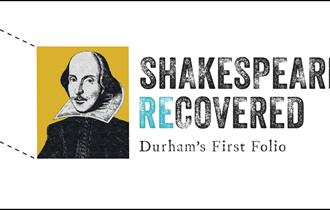 Illustration of Shakespeare. Text reads, 'Shakespeare Recovered'