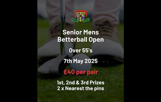 Senior Men's Betterball Open Over 55s, 7th May 2025.
