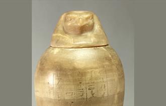 Ancient Egyptian canopic jar.