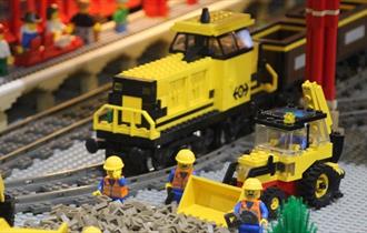 One of the displays at the Shildon Brick Show Locomotion