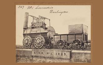 Sepia image of No. 1 Locomotive Darlington