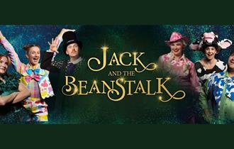Jack and the Beanstalk logo with cast members