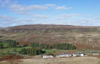 View over Belle View Cottage near Frosterley Weardale