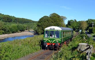 A train at The Weardale Railway