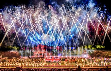 Grand Finale all cast of Kynren view from the tribune