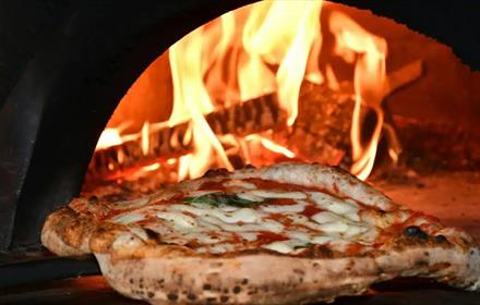 Pizza and Pizza oven