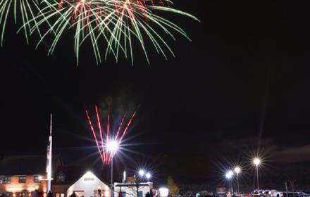 Image of fireworks above Dalton Park