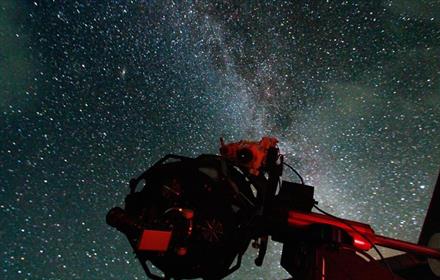 The Milky Way above Grassholme Observatory