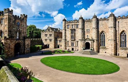 Durham Castle courtyard.