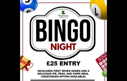 Illustrations of bingo cards and balls