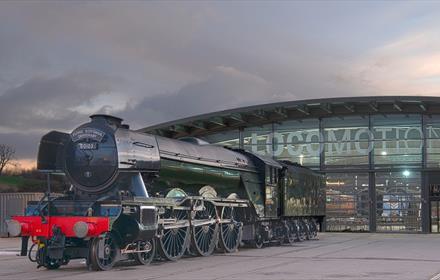 Flying Scotsman at Locomotion Winter 2023 - Science Museum Group
