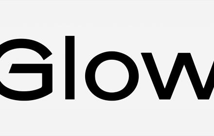 Glow written in black on a white background.
