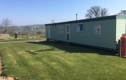 Exterior of the caravan