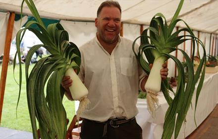 Someone holding Vegetables - Copyright Beamish Museum