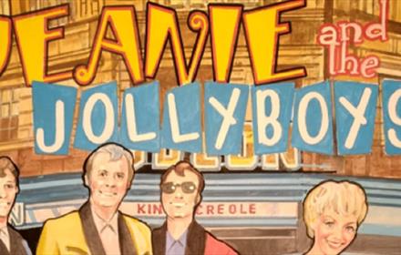 Cartoon image of Jeanie and the Jolly Boys