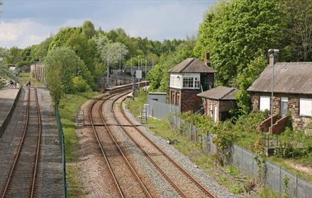 Railway line at Locomotion