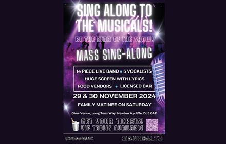 A musical extravaganza where YOU are the STAR of the show.  Sing along to the musicals advertising poster