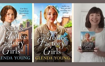 Glenda Young with Toffee Factory Girls novels