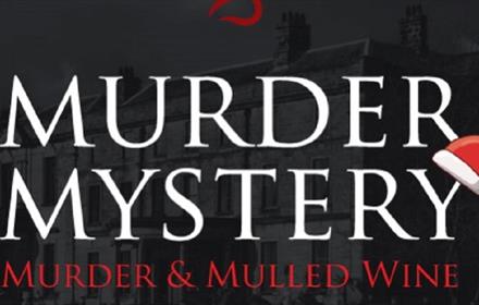 Murder and Mulled wine advertising poster.