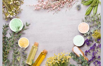 Flowers, herbs, aromatherapy products