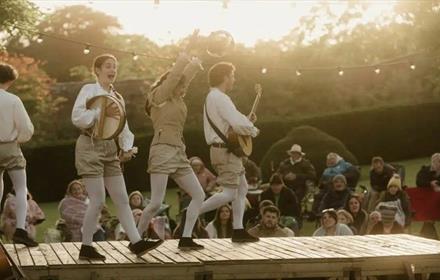The Three Inch Fools performing at Raby Castle