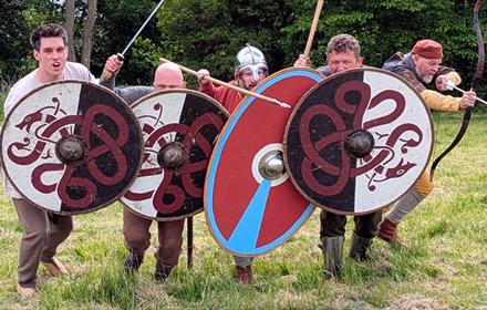 4 Roman Germanic mercenaries in battle