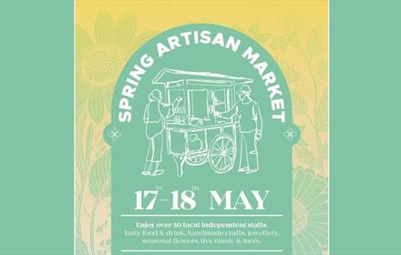 Spring Artisan Market at Dalton Park advertising poster