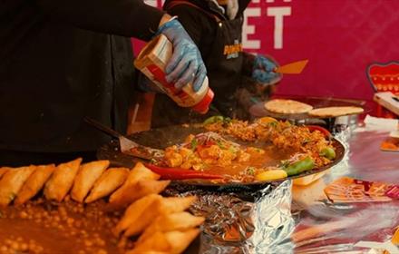 Cookery demonstration of Indian food