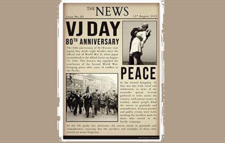 VJ Day 80th anniversary news clipping