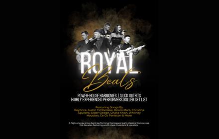 The Royal Beats advertising poster showing image of band